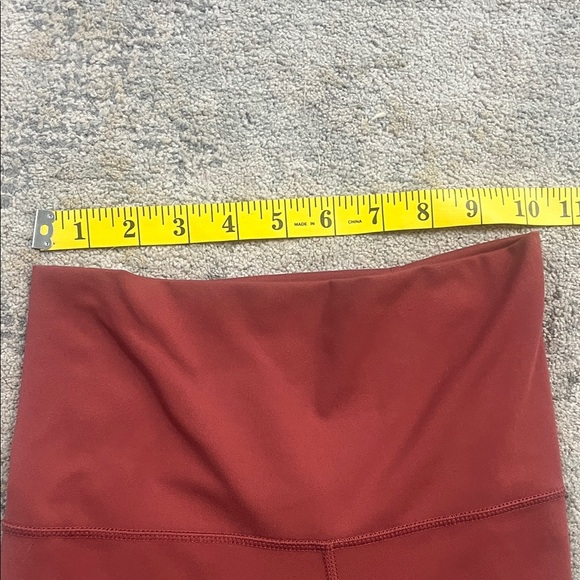 Yogalicious Lux High-Waisted Leggings in Deep Red - Picture 3 of 6